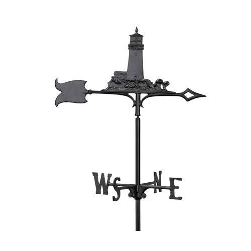 Whitehall Nautical Collection 65355 30 Lighthouse Weathervane In Black #TOP1