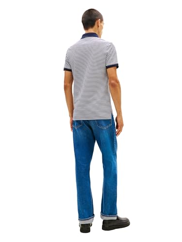 Image of Tommy Hilfiger Men's Short Sleeve Polo Shirts in Slim Fit with Stretch and Organic Pique Cotton