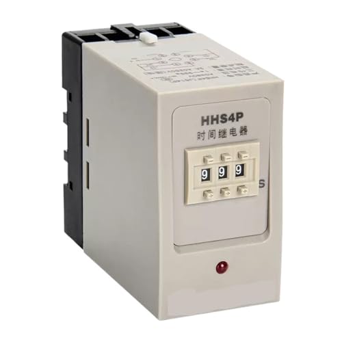 Interruptor de tiempo HHS4P con retardo multirrango y selector digital preciso para corriente DC 24V 2
