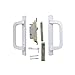 Alcan Premium PGT Door Handle Kit for Sliding Glass Door | Mortise Lock and Keeper Included | Sliding Glass Door Handle Complete Set (White, Black)