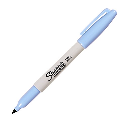 SHARPIE Fine Point Permanent Markers Sky Blue 1 Count