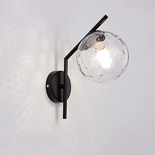 Farol de pared del siglo XX con acabados sofisticados y esfera de vidrio transparente de lujo 2