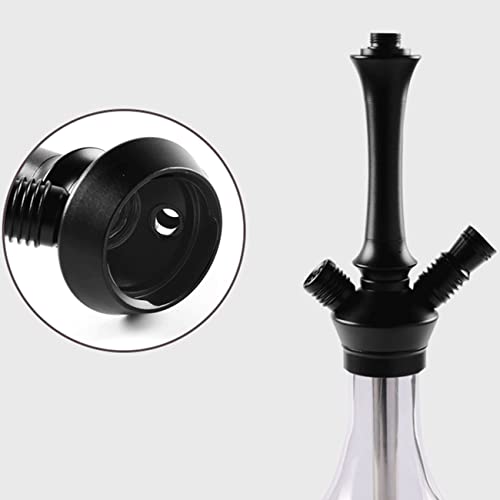 mengmeng home Shisha-Set,Glas-Wasserpfeife-Set mit Shisha Große Glas-Wasserpfeife mit Edelstahl-Aschenbecher und Alu… – Bild 4