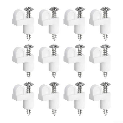 Clip per finestra offset da 3/8 pollici con robusto telaio in plastica e viti resistenti alla ruggine per mantenere lo schermo saldamente in posizione, progettate per un fissaggio rapido, disponibile