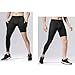 Hovershoes One Leg Compression Tights Full Length Basketball Men Single Leg 3/4 Legging Compression Pants Sport Base Layer