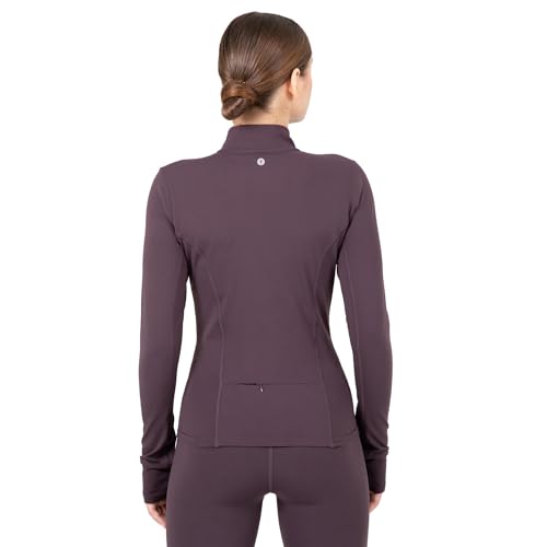 Image of YITTY Active Women's Ultraluxe Full Zip Jacket, Athleisure, 4-Way-Stretch, Thumbholes