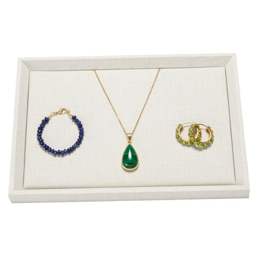 Plateau de présentation bijoux en cuir PU : l'élégance empilable pour vos bagues