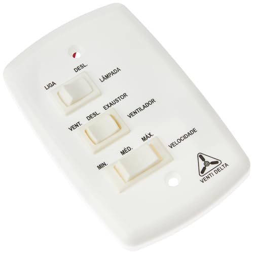 Venti-Delta Ventilador de Teto New Light Globo Pera 3 Pás Padrão Mogno 127 V C3V, 383172, 130 W, Pre