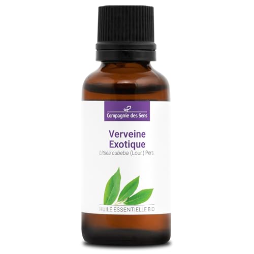 VERVEINE EXOTIQUE (Litsea cubeba) BIO - 30mL - Huile Essentielle de Qualité Premium - 100% Pure,...
