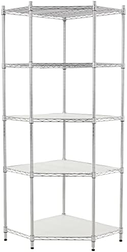 Honey-Can-Do 5-Tier Corner Shelf 72H x 27D x 27W