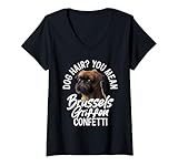 Photo Gallery donna bruxelles griffon dog hair intendi bruxelles griffon maglietta con collo a v Photo Gallery donna bruxelles griffon dog hair intendi bruxelles griffon maglietta con collo a v