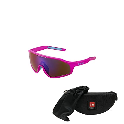 Bolle Shifter 55MM Shield Wrap Around Sunglasses for Men for Women +BUNDLE with ACCESSORY EYEWEAR KIT3