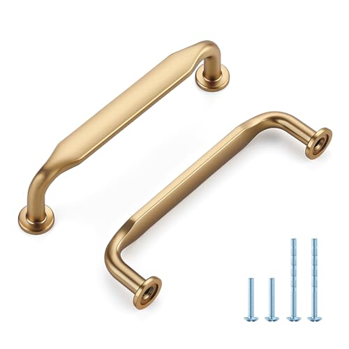 HOME EDIT Champagne Bronze Solid Cabinet Handles & Pulls 3-3/4 Inch 5 Pack