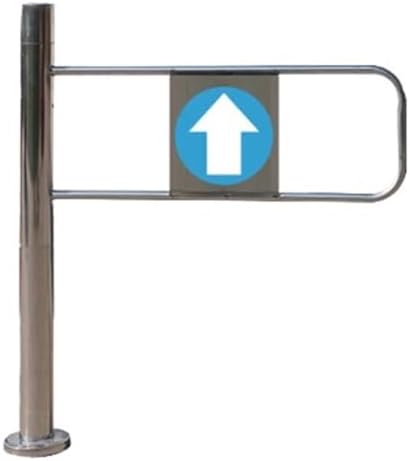 Automatic Closing Metal Swing Safety Gate - Security Barrier for Supermarkets, Warehouses, Libraries & Stores - Durable, Easy-Install, Child-Pet Safe Entrance Solution