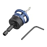 9,5 mm Schaftbohrer mit Kernbegrenzer und Senkfunktion für Holzbearbeitung, Karbonstahlkonstruktion, Sechskantfräserwerkzeug, kompatibel mit elektrischen (9,5 x 3,5 cm)