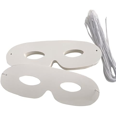 RmKbe 40Pcs DIY Blank Paper Masks Cover
