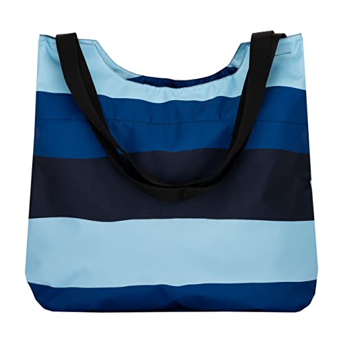 GO CRAZY Grand Sac de Plage Femme avec Poignées Corde | Sac Cabas de Courses Yoga Sport et Voyage | Lavable Tote Bag Femme | Pliable Reutilisable Étanche