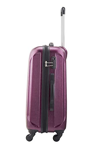 Image of Safari Thorium Stubble Combo Set of 2 Purple Small, Medium Check-in 4 Wheel Hard Suitcase