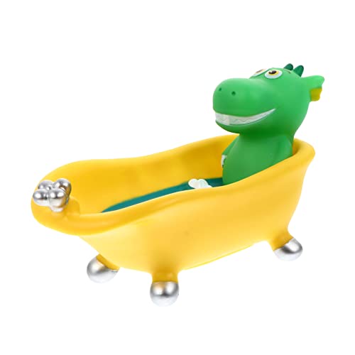 Garneck Multipurpose Storage Box Dinosaur Soap Drain Holder Sponge Dish for Shower