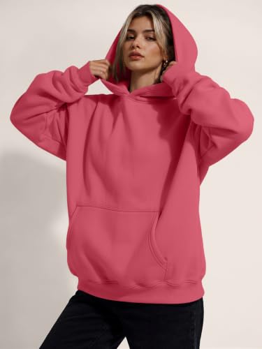 Image of Trendy Queen Women Oversized Hoodies Fall Outfits | Gentle Skin Feel, Aesthetic Drop Shoulder, Large Kangaroo Pocket, Seamless Daily Outfit Match