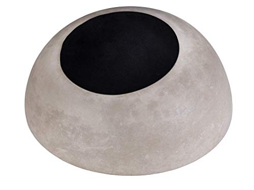 APS Schale „Element“ – Hochwertige Schale aus Beton mit möbelschonender Unterseite – Stapelbar und mit der Abmessung Ø: 26 x H: 7,5 cm / 13 cm für 1,7 Liter, rund und abgeschrägt