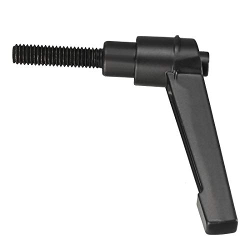 Image of uxcell M6 x 25mm Handle Adjustable Clamping Lever Thread Push Button Ratchet Male Threaded Stud Knobs Locking Rotating Screw Handles Quick Release Bolt Black 3pcs