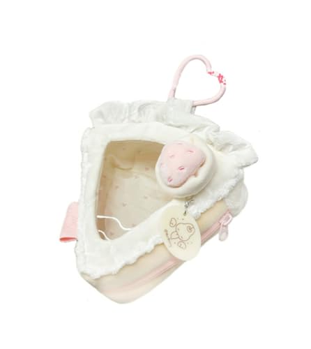 NotBunny ホワイトストロベリーケーキ 10cmぬいぐるみポーチ[三角形]