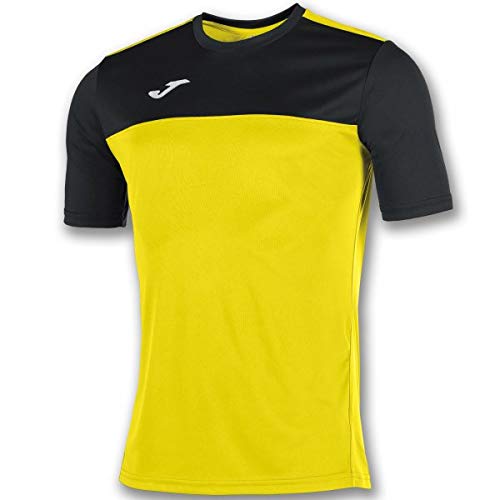 Joma Winner Camisetas Equip. M/C, Hombre, Amarillo/Negro, L