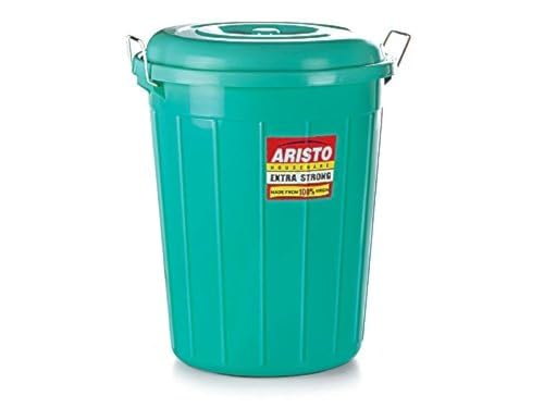 ARISTO Multipurpose Plastic Storage Bucket 50 Litre (Green), (45(D) x 53 CM)