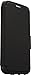 OTTERBOX Strada Series Leather Wallet Case for Samsung Galaxy S6 - Retail Packaging - New Minimalism (Black/Dark Grey/Black Leather)