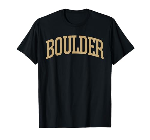 Boulder T-Shirt/Boulder Sports College-Style T CO T-Shirt