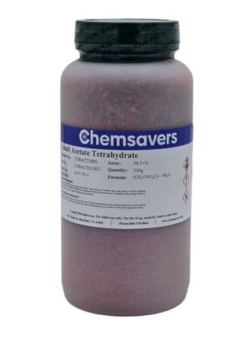 Cobalt Chloride Hexahydrate, 98-102%, 500g