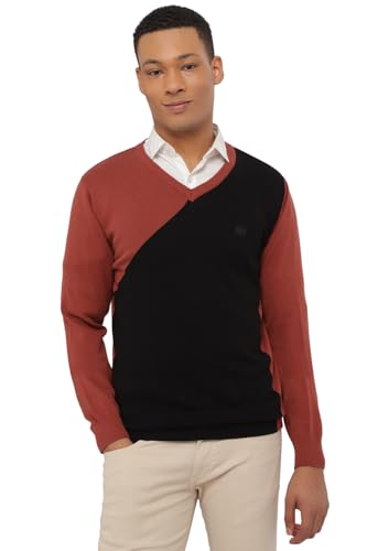 Image of Allen Solly Men's Cotton Casual V Neck Sweater