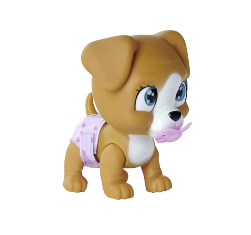 Simba 105953050 – Pamper Petz Hund, mit Trink- und Nässfunktion, Spielzeughund für Kinder ab 3 Jahren, Welpe zum Spielen, mit Überraschung und magischer Pfote