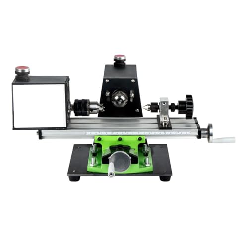 Mini tokarka do metalu do obróbki drewna i polerowania metalu, 600 W, długość zacisku 0-120 mm, maksymalna średnica 25 mm, narzędzie do wiercenia i szlifowania