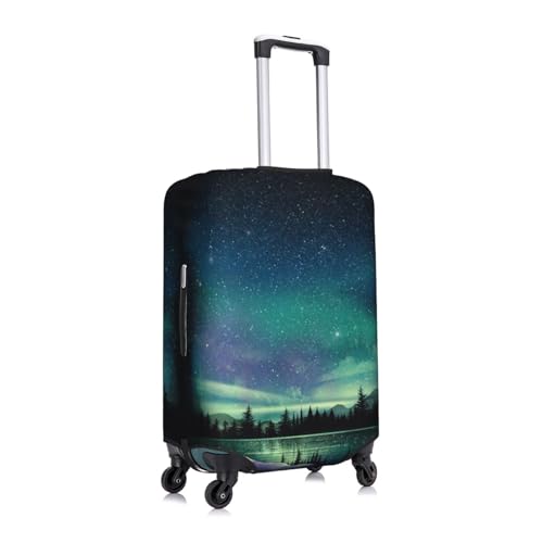 Celestial Night Sky Print Suitcase Cover Luggage Protector Washable Elastic Fashionable Travel Gear Cover3
