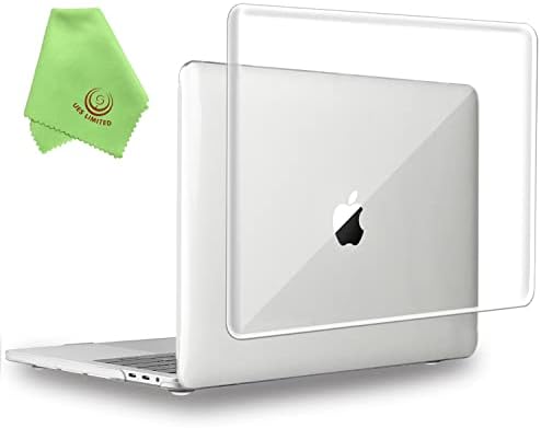 UESWILL MacBook Pro 13 inch Case 2022 2021 2020-2016 Release A2338 M2 M1 A2289 A2251 A2159 A1989 A1706 A1708, Crystal Clear Glossy Hard Shell Case Cover for MacBook Pro 13 inch with USB-C, Clear