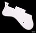 3 Ply Left-Handed Universal Jazz Guitar Pickguard Fits Epiphone Dot -White (C15)