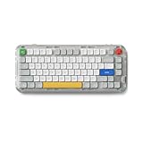 NuPhy Kick75 ワイヤレス ロープロファイル メカニカルキーボード ノブ付き｜75％配列・ホットスワップ対応・RGBバックライト・PBTキーキャップ・Bluetooth/2.4G/USB-C接続 (Brown Switch)