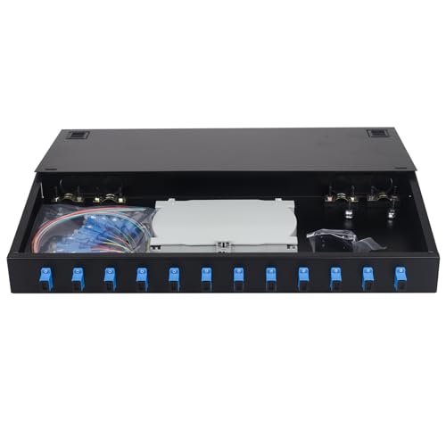 Xunsomt-12 �V���O�����[�h 12�|�[�g SC-UPC ���b�N�}�E���g�G���N���[�W���{�b�N�X&�X�v���C�X�g���C �t�@�C�o�[�P�[�u���X�v�[���L�b�g 12�R�A LGX���ڃp�b�`�p�l���{�b�N�X 19�C���`���b�N�L���r�l�b�g�p (�s�O�e�[���ƃJ�v���[���܂�