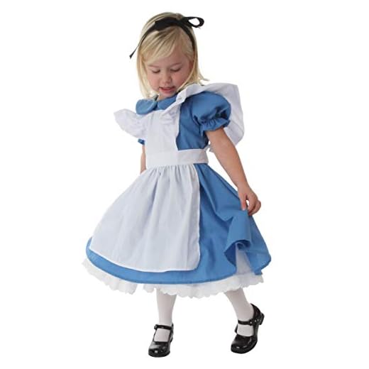 Deluxe Toddler Alice in Wonderland Costume Alice in Wonderland Dress for Girls 18 months