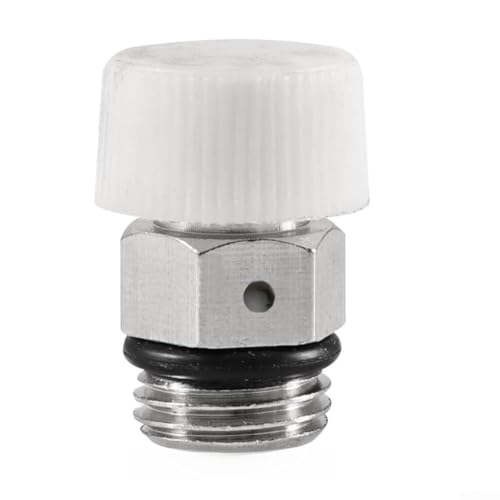 Gdfnmogo Válvula de purga de radiador para sistemas de calefacción central, válvula de liberación automática de aire, válvula de purga roscada de latón compatible con radiadores, calderas y sistemas