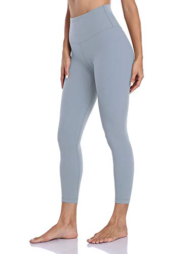 HeyNuts Hawthorn Athletic High Waisted Yoga Leggings for Women, Buttery Soft Workout Pants Compression 7/8 Leggings with Inner Pockets Denim Blue_25'' S(4/6)