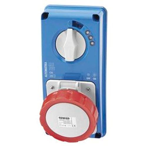 Gewiss - Base/s Bloque/Bloqueo Vertical sin Fondo 16a 3 Polos+Tierra 400v Mate