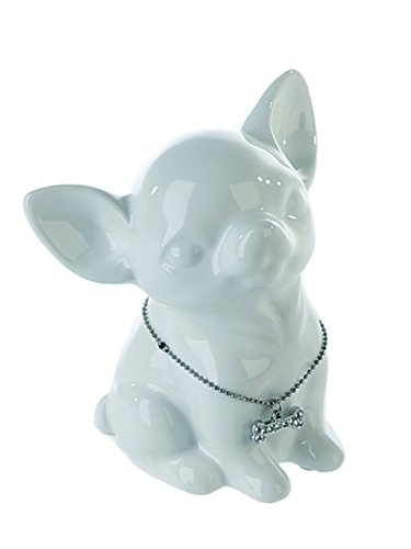 Mini-salvadanaio a forma di chiwawa, colore bianco...