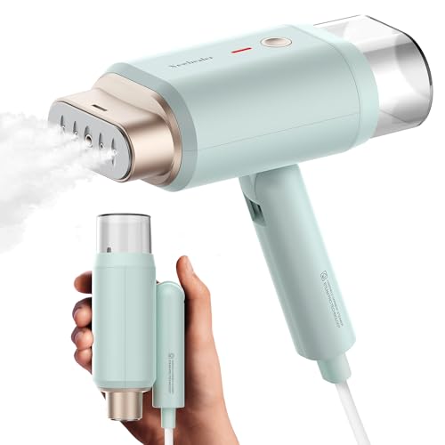 Newbealer Clothes Steamer, Portable Handheld Steamer for Clothes, 20s Fast Heat Up, 1200W 180ml Detachable Water Tank, Horizontal & Vertical Steaming for Home & Travel