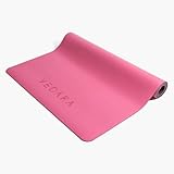 VEDARA® Yogamatte | Extrem Rutschfest & Gute Dämfpung | Hautfreundlich | Aus ECO PU & Naturkautschuk | Für dynamische Yogastile (Extraweit: 80 cm breit, Pink)