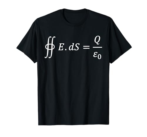 Gauss law of electromagnetism, cool physics and science T-Shirt