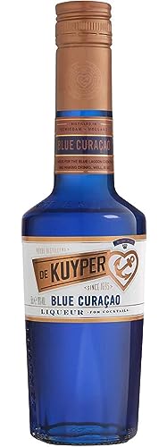 De Kuyper Blue Curacao Liqueur I 50cl I 20% ABV I Crafted from Distilled Sweet and Bitter Orange Peels for a Unique and Refreshing Flavour