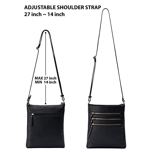 Solene Crossbody Bag Functional Multi Pocket Messenger Purse Top Zip Closure Shoulder Handbag With Adjustable Strap3